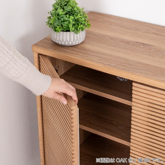 サイドボード(SMクロスタイム 幅80cm WN)【島忠ホームズ商品】 5枚目画像