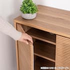 サイドボード(SMクロスタイム 幅80cm WN)【島忠ホームズ商品】 5枚目画像