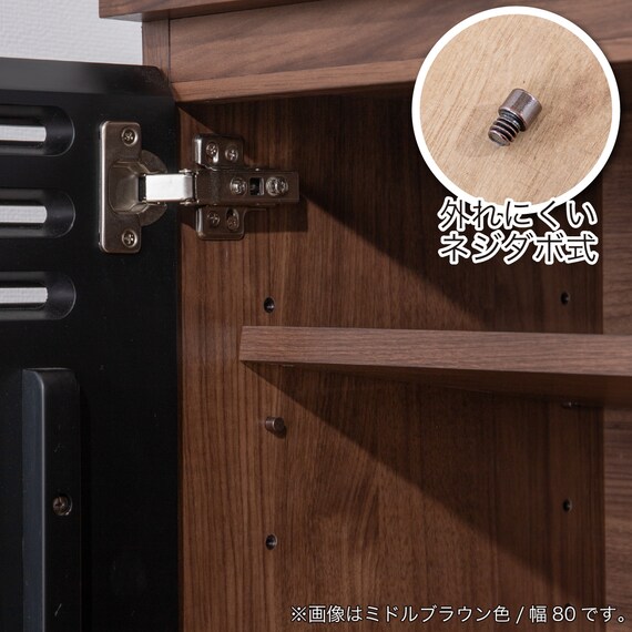 サイドボード(SMストーネ 幅80cm MBR)【島忠ホームズ商品】 5枚目画像