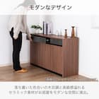 サイドボード(ブライト2 幅80cm ブラック/グレー)【島忠ホームズ商品】 3枚目画像