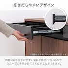 サイドボード(ブライト2 幅80cm ブラック/グレー)【島忠ホームズ商品】 4枚目画像
