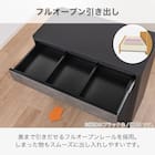 サイドボード(ブライト2 幅80cm ブラック/グレー)【島忠ホームズ商品】 5枚目画像