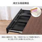 サイドボード(ブライト2 幅80cm ブラック/グレー)【島忠ホームズ商品】 6枚目画像