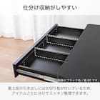 サイドボード(ブライト2 幅80cm ブラック/グレー)【島忠ホームズ商品】 7枚目画像