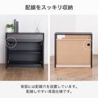 サイドボード(ブライト2 幅80cm ブラック/グレー)【島忠ホームズ商品】 8枚目画像
