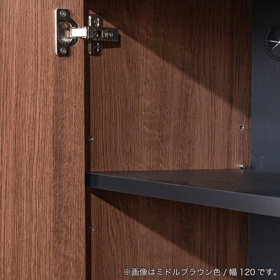 サイドボード(ブライト2 幅80cm ブラック/グレー)【島忠ホームズ商品】 17枚目画像