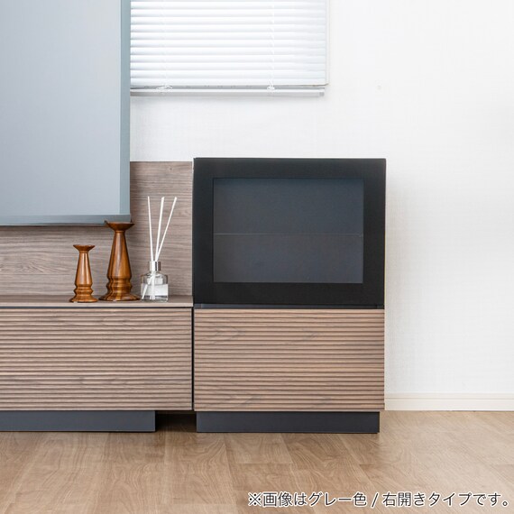 TVサイドキャビネット(エディディア 幅50cm グレー(ヒダリ))【島忠ホームズ商品】 12枚目画像