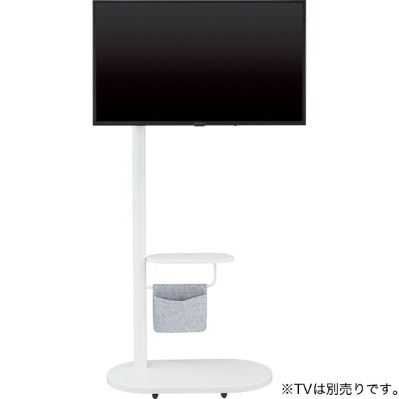 キャスター付きテレビスタンド(LU121 60 WH) 2枚目画像