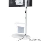キャスター付きテレビスタンド(LU121 60 WH) 3枚目画像