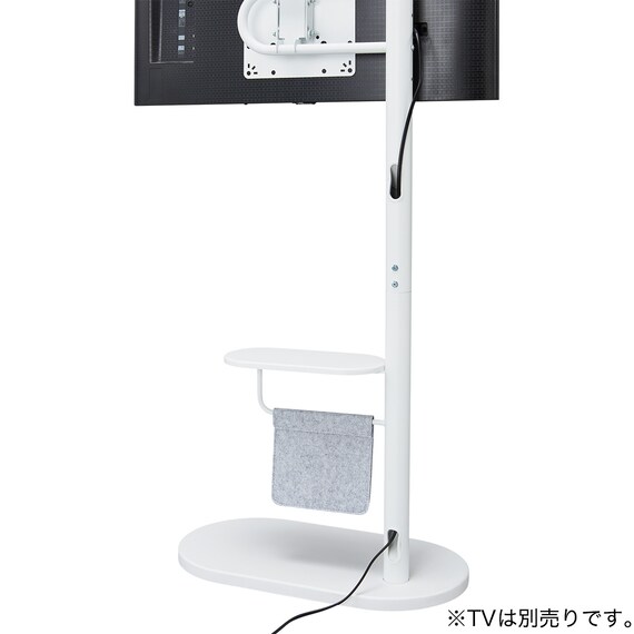 キャスター付きテレビスタンド(LU121 60 WH) 3枚目画像