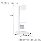 キャスター付きテレビスタンド(LU121 60 WH) 10枚目画像