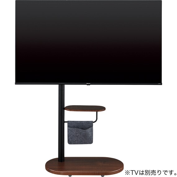 キャスター付きテレビスタンド(LU121 60 BK) 2枚目画像