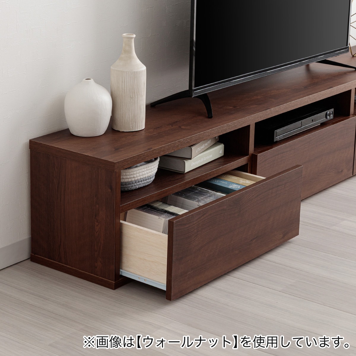 日本製 組立不要 完成品 テレビボード (幅180cm グレー) | ニトリ
