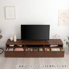 日本製 組立不要 完成品 テレビボード (幅180cm グレー) 5枚目画像