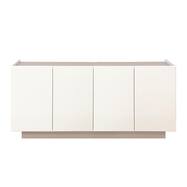 日本製 完成品 サイドボード (DGN 幅159cm アイボリー)