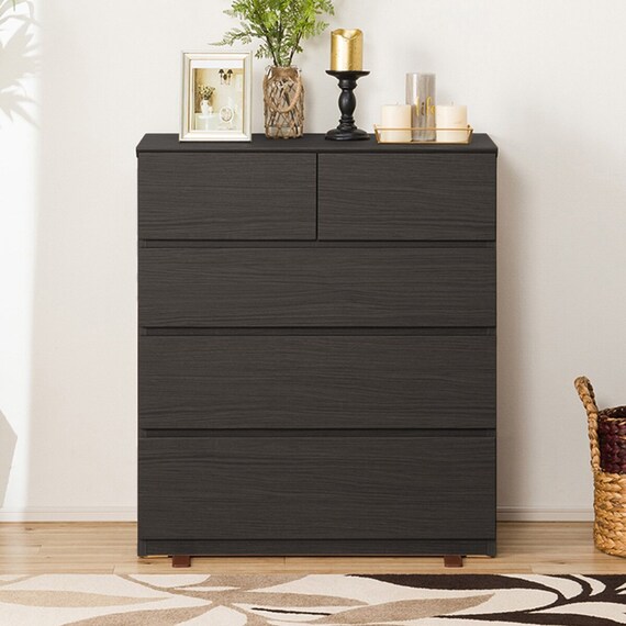 ローチェスト(クエス 80-4LC BK) 6枚目画像