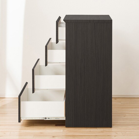 ローチェスト(クエス 80-4LC BK) 10枚目画像