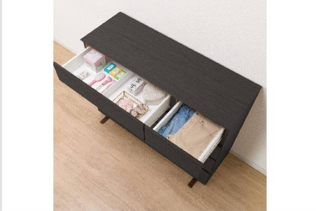 ﾛｰﾁｪｽﾄ ｸｴｽ 120-4LC BK | ニトリネット【公式】 家具・インテリア通販