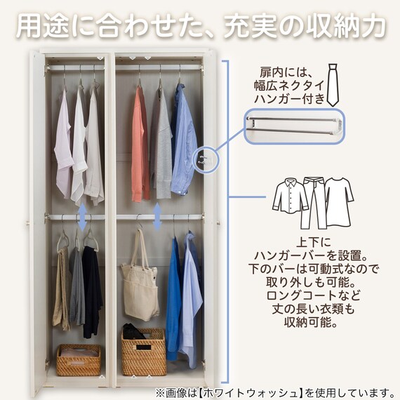 ワードローブ(クエスT 100WR GY) 3枚目画像