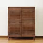 天然木工芸突板シューズボックス(80L WAL) 1枚目画像