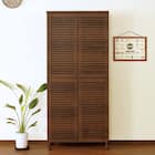 天然木工芸突板シューズボックス(80H WAL) 1枚目画像