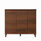 天然木工芸突板シューズボックス(110L WAL) 1枚目画像