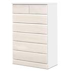 日本製 多サイズチェスト 幅80cm(6段 WH) 1枚目画像