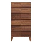 モダンスタイルチェスト(ウォールナット 58-6) 1枚目画像