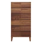 モダンスタイルチェスト(ウォールナット 58-6) 1枚目画像