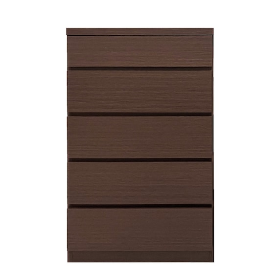 多サイズ薄型チェスト(幅59.5cm 5段 BR) 1枚目画像