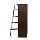 多サイズ薄型チェスト(幅59.5cm 5段 BR) 2枚目画像