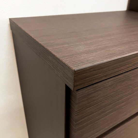 多サイズ薄型チェスト(幅59.5cm 5段 BR) 5枚目画像