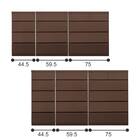 多サイズ薄型チェスト(幅59.5cm 5段 BR) 10枚目画像