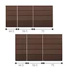 多サイズ薄型チェスト(幅59.5cm 5段 BR) 10枚目画像