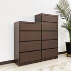 多サイズ薄型チェスト(幅59.5cm 5段 BR) 13枚目画像