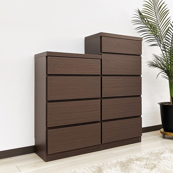 多サイズ薄型チェスト(幅59.5cm 5段 BR) 13枚目画像