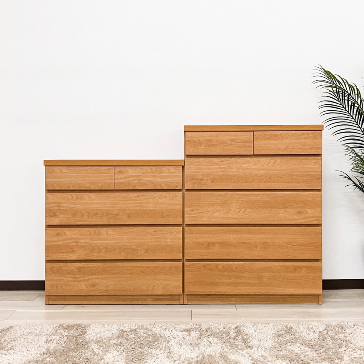 多サイズ薄型チェスト(幅75cm 4段 NA) | ニトリネット【公式