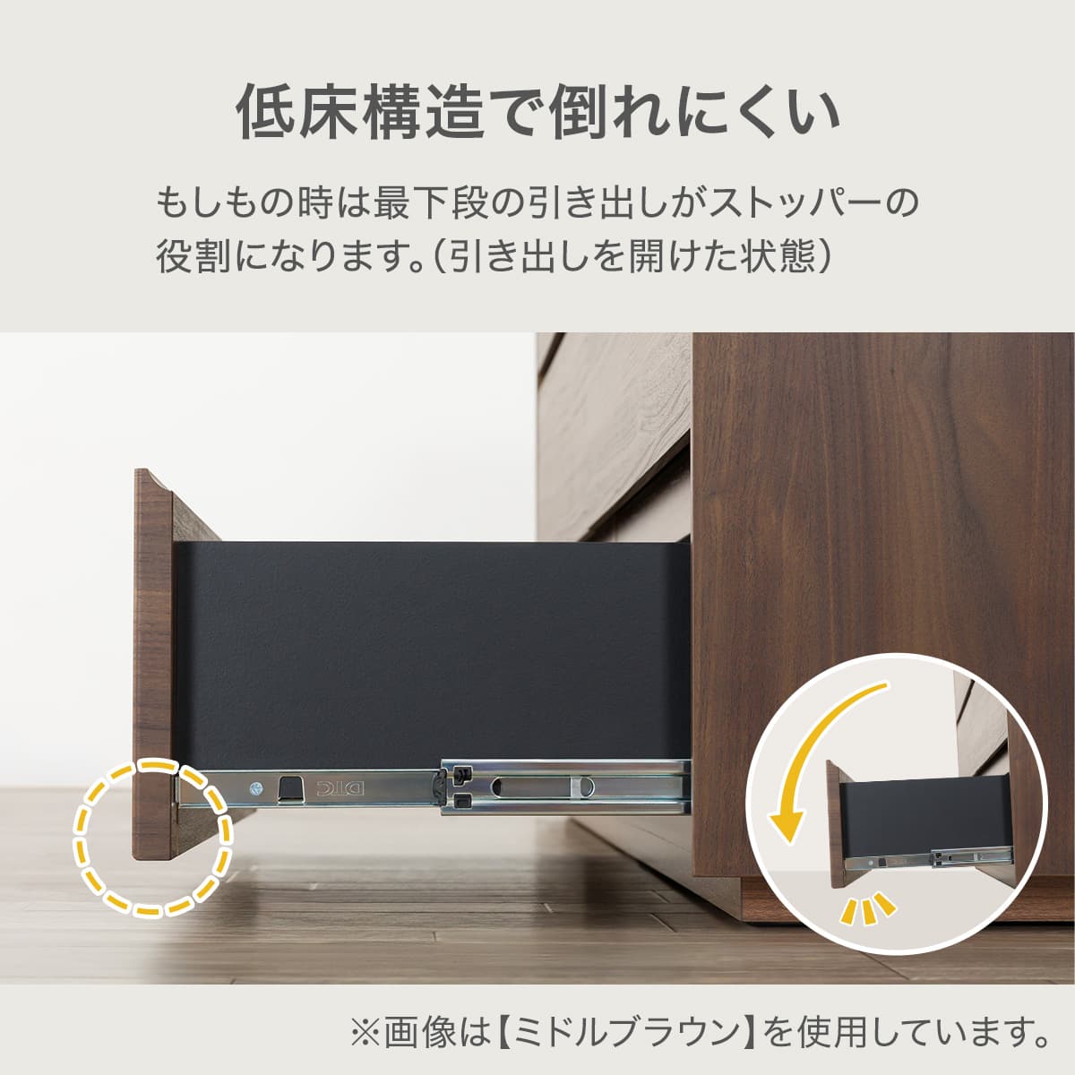 ガラス天板 ローチェスト(KW402 120LC GW) | ニトリネット【公式