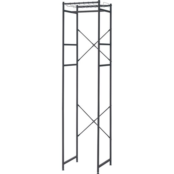 高さのあるコートハンガーラック(BN001 BK 46cm幅) 1枚目画像