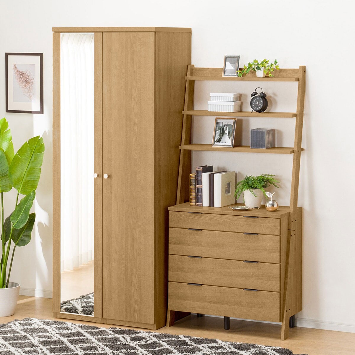 ワードローブ(クエスT 80WR LBR2) | ニトリネット【公式】 家具