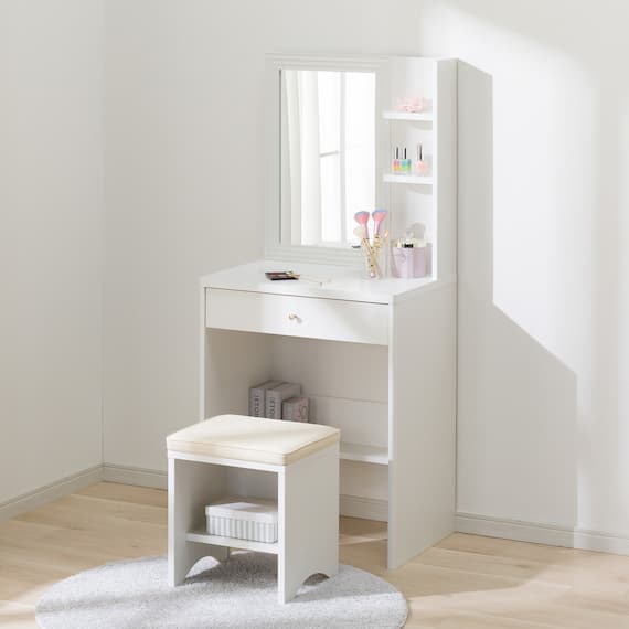 スツール付きドレッサー(FE002 WH) 1枚目画像