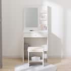 スツール付きドレッサー(FE002 WH) 2枚目画像