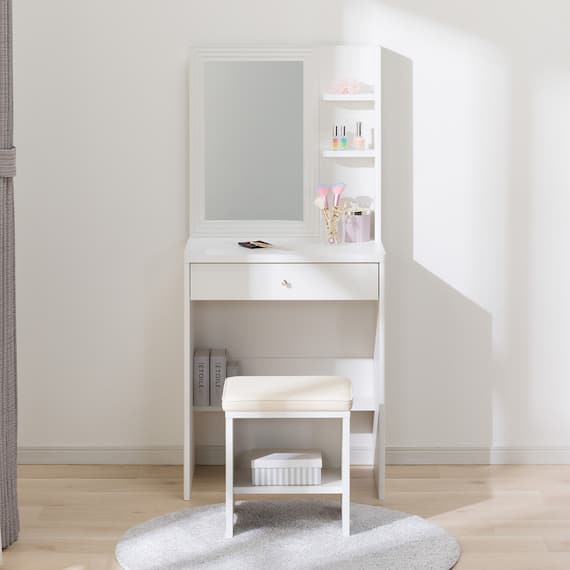 スツール付きドレッサー(FE002 WH) 2枚目画像