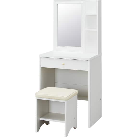 スツール付きドレッサー(FE002 WH) 3枚目画像