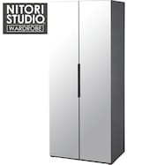 ミラー付きワードローブ(WS051 80MWR)