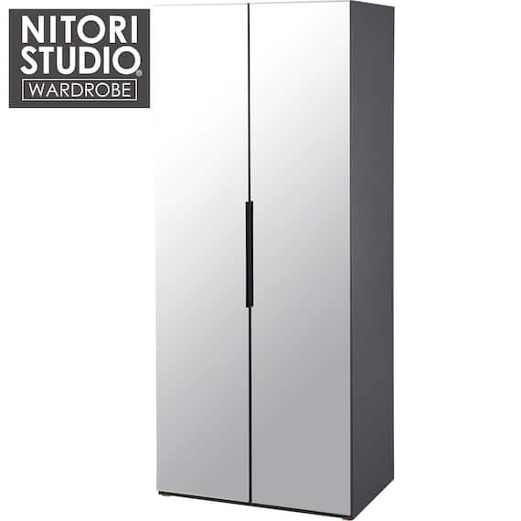 ミラー付きワードローブ(WS051 80MWR) 1枚目画像