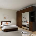 ミラー付きワードローブ(WS051 80MWR) 5枚目画像