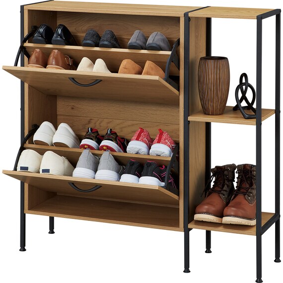 シューズラック(KP502 LBR/BK) 10枚目画像