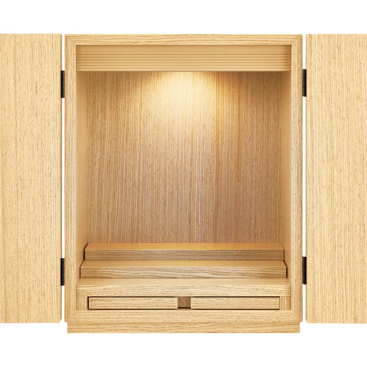 ミニ密壇、二段　　携帯、家庭用 ミニ仏壇(NB01 14号LBR LED) | ニトリネット【公式】 家具・インテリア通販