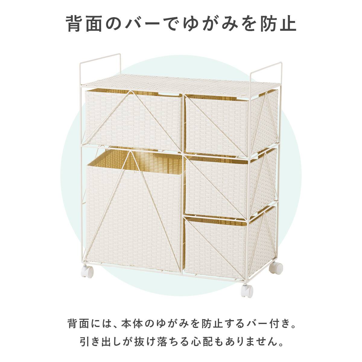 ラタン調 水に強いランドリー収納 (幅66cm WH) | ニトリネット【公式